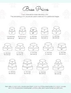 Base Pricing Sheet