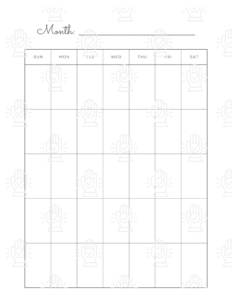 Monthly Calendar