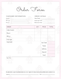 Order Form